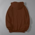 thumbnail image 5 of Bmisegm Jacket Zip up Hoodies and Sweatshirts Hop Print Hooded Street Fashion Unisex Drawstring Brown XXL, 5 of 9