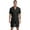 Black, variant on Sxiwei Men's Short Sleeve One Piece Turn-down Collar Zip-Front Overall with Pocket Jumpsuit White XL
