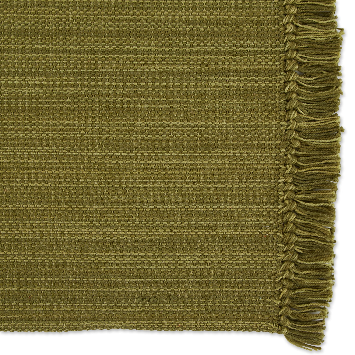Variegated Olive Green Fringe Placemat (Set of 6)
