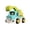 A-Green, variant on Toy Cars for Adults – Friction Powered Construction Vehicle with Light and Sound – Mini Truck for Stress Relief and Desk Decor – Excavator Dumper Fire (Red)