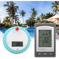 thumbnail image 2 of Termómetro flotante digital inalámbrico para piscina, medidor de temperatura del agua, para piscina, spa y bañera de hidromasaje con pantalla para todas las piscinas interiores y exteriores, 2 of 5