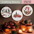 thumbnail image 5 of 5.9" Christmas Embroidery Kit DIY Handmade, Embroidery Kit, Embroidery Kit For Beginners, 5 of 9