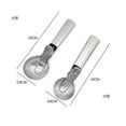 thumbnail image 3 of Premium Stainless Steel Ice Cream Scoop With Trigger Ice Cream Scooper Dishwasher Safe, Heavy Duty Metal Icecream Scoop Spoon With Anti-freeze Handle, 3 of 4