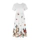 thumbnail image 3 of Puntoco Vestido Midi A La Moda Para Mujer, Estampado Floral, En Capas, Con Doble Bolsillo, Manga Corta, Cuello Redondo, Vestido Colorido Xl,Regalos Para Mujer Joven, 3 of 5