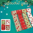 thumbnail image 6 of Lksixu Christmas Ribbon Wired 5 Yards 2.5 inch Red and Green Polka Dots Burlap Wired Edge Ribbon, Glitter Christmas Tree Decorative Ribbon Christmas Decorations for Gift Wrapping Craft Bows Wreaths, 6 of 7