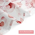 thumbnail image 4 of Pink Spring Floral Shower Curtain, Modern Plants Botanical Fabric Cloth Shower Curtains for Chic Elegant Bathroom Decor, Summer Watercolor Eucalyptus Leaf, 72x72, 4 of 6