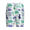 thumbnail image 2 of Lsque Dinosaur Mens Sleep Pajama Shorts,Short Pajama Pants, Cotton Ultra-Soft Knit-Small, 2 of 9