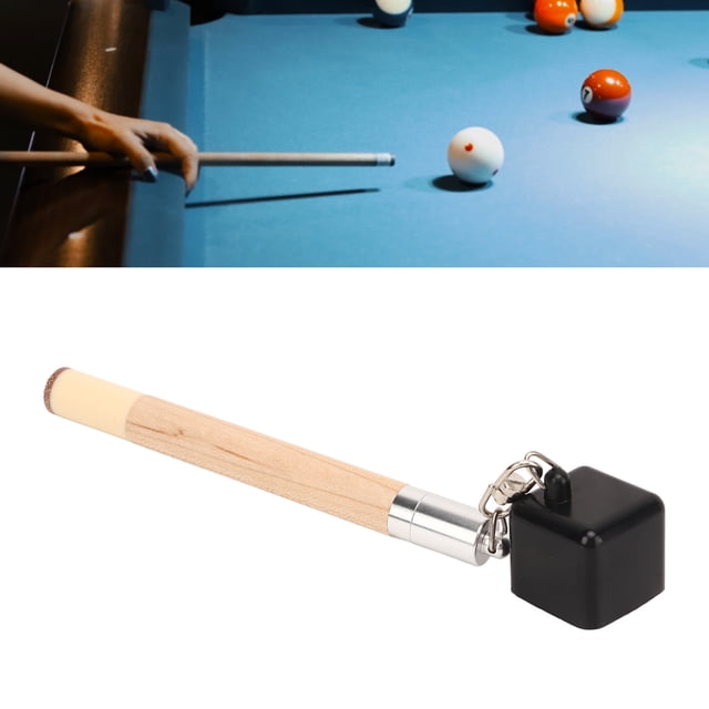 Soporte para Tiza ANGGREK Con Punta de Palo para Taco de billar Portátil de Madera de Arce Y Silicona