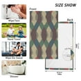 thumbnail image 6 of Yayeee 2 Pack Hand Towels for Bathroom 100% Cotton 16" x 28" Soft Absorbent Kitchen Towel, Green Tartan Pattern, 6 of 7