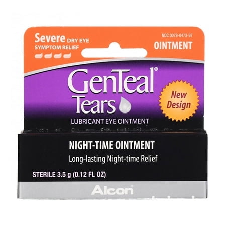 GenTeal Tears Lubricant Night-Time Dry Eye Ointment for Severe Dryness, 3.5 g