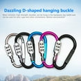 thumbnail image 4 of Mightlink Bicycle Anti-theft Lock Carabiner Design Set Password Safety Aluminum Alloy Dazzling D-type Password Padlock Lock for Outdoor, 4 of 7