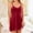 Red, variant on Women's Nightdress And Dressing Gown Satin Sleepwear Night Dress Short Negligees Women's Long Nightgowns Brown