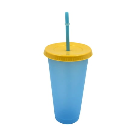 

Color Changing Cup With Lid And Straw Reusable Plastic Cold Water Adult Iced Co Clearance items