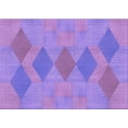 thumbnail image 1 of Ahgly Company Machine Washable Indoor Rectangle Transitional Bright Lilac Purple Area Rugs, 3' x 5', 1 of 7