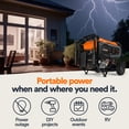 thumbnail image 5 of Generac 10,000 Starting Watt Portable Gas Generator - Electric Start - Home Backup or RV Ready - Heavy Duty Frame - Quiet, Long Runtime, Emergency Power - 49-State Compliant, 5 of 9