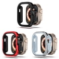 thumbnail image 1 of BRADCET Metal Case for Apple Watch Ultra 49mm 45mm 41mm 44mm 40mm for Women Men, Accessories Shockproof Protector TPU Bumper Tempered Cover for iwatch Series Ultra 8 7 SE 6 5 4, 1 of 14