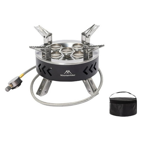 Furnace High Power Furnace Outdoor Camping Metal Stoves Portable Picnic Barbecue Furnace Foldable Stoves with Storage Bag Water Boiling Cooking Accessory