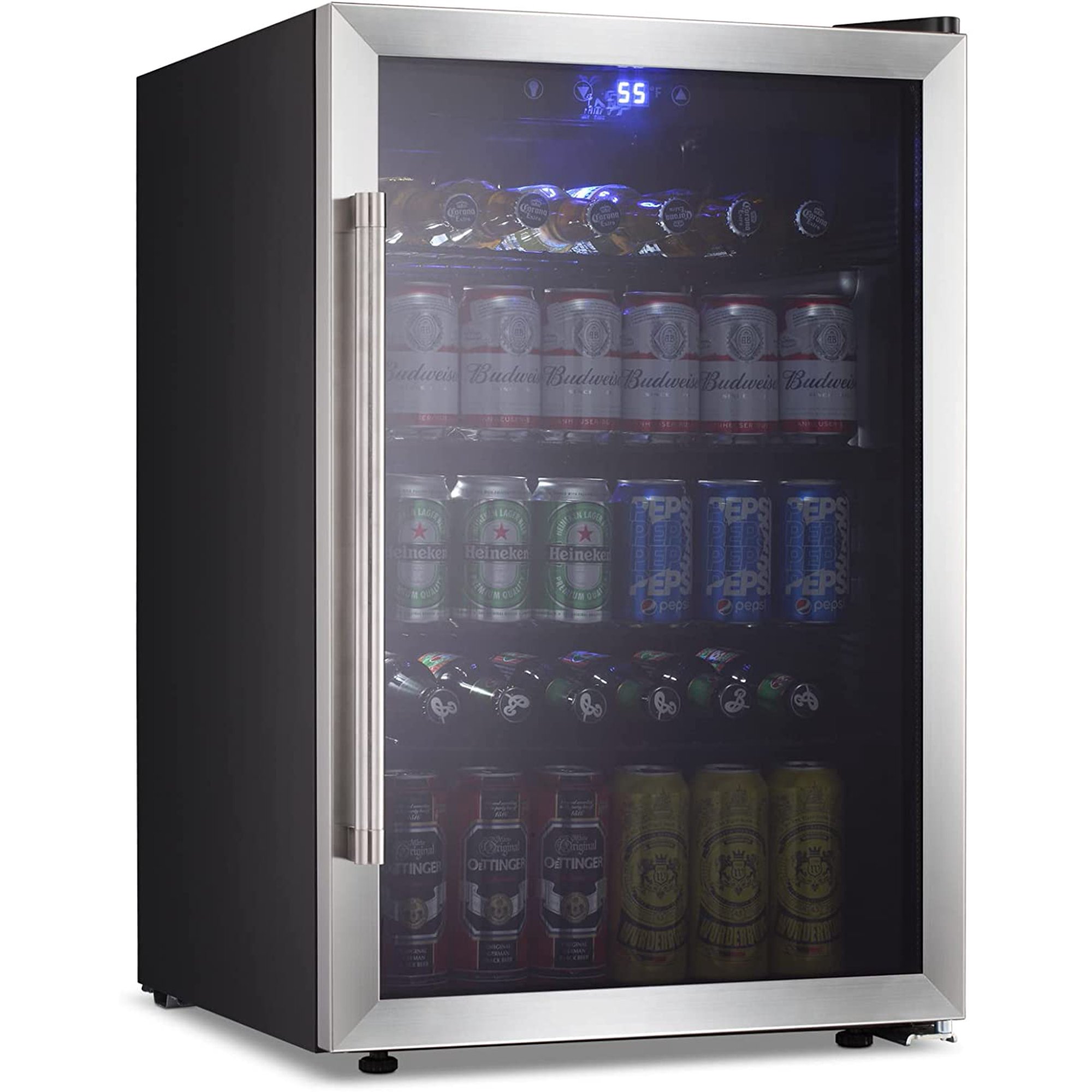 Kismile 145 Can Wine Beverage Refrigerator, Freestanding