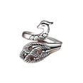 thumbnail image 1 of Sonducket Bucle de tejer, joyería estereoscópica en forma antigua, anillo de apertura Vintage, herramientas artesanales, suministros de Ropa, zapatos y accesorios Miscelánea NJ135 plata oscura, 1 of 6