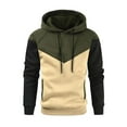 thumbnail image 1 of Innerwin Hoodie Drawstring Mens Sweatshirt Winter Warm Hooded Neck Regular Fit Pullover Style B M, 1 of 2