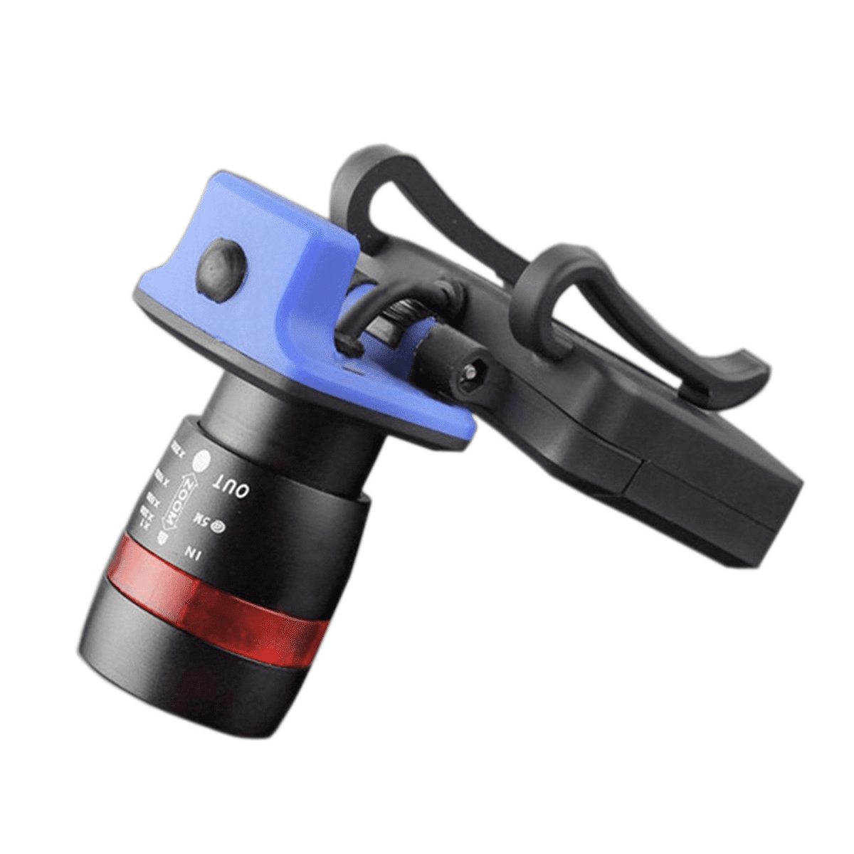 5X XPE LED 120 Lumen 3 Modes Waterproof Zoomable Clip - on Cap Hat Light Flashlight Light Lamp Black