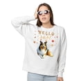 thumbnail image 2 of Hello Fall Shetland Sheepdog Enjoys Warm Campfire Autumn Night Bright Moon Sweatshirt Unisex Merch Sheltie Dog Lover Gifts - 01008, 2 of 6