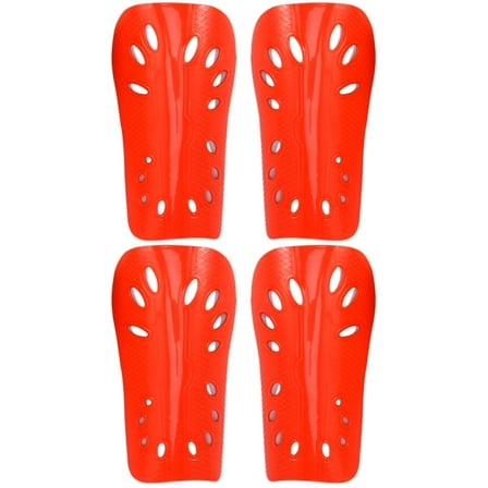 SOPOTUTU Breathable Shin Pads and Red Calf Guards for Leg , 2 Pairs Soccer Gear