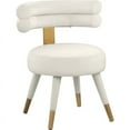 thumbnail image 4 of Meridian Furniture Fitzroy Velvet Dining Chair, Cream (Set of 2), 4 of 7