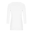 thumbnail image 5 of Kezqiaxn 3/4 Length Sleeve Womens Tops Summer Square Neckline Work Shirts Blouses for Women Dressy Casual Plus Size Fashion, 5 of 6