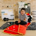 thumbnail image 6 of Wildkin Velour Nap Mat for Toddler Boys and Girls, Daycare and Preschool, Roll-up Design (Wild Bunch Dalmatian Red), 6 of 8