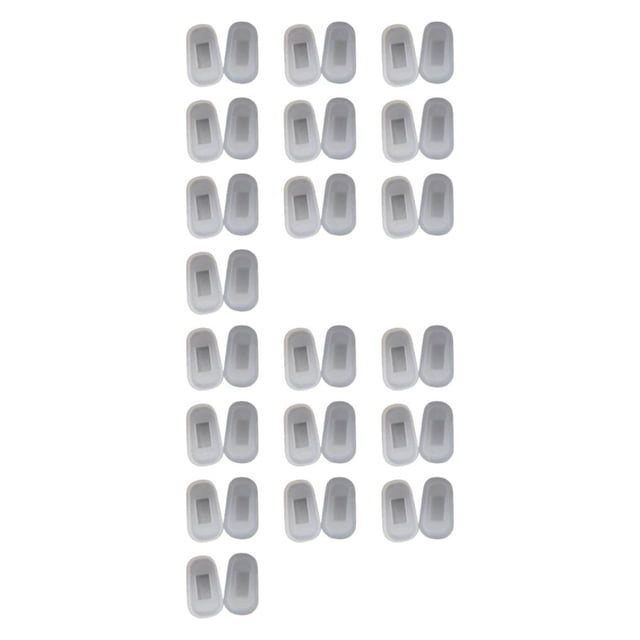 pitrice 10pair Improved Comfort With Glasses Silicone Nose Pads Easy Installation Reduce Pressure Anti-slide white L 2Set