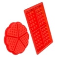 thumbnail image 2 of 2 Styles Silicone Waffle Moulds Microwave Baking Cookie Cake Maker Pan Pastry Cooking Mold, 2 of 9