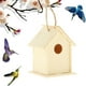 thumbnail image 5 of Casa de pájaros Cola de madera natural para colgar en el exterior estilo 5, 5 of 8