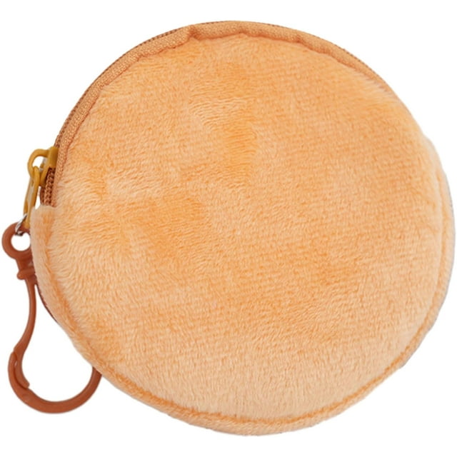 HUGFEGWE Circular Wallet Shapes Keychain Round Coin Purse Keyring Loose Changes/Keys/Storage Bag Ornament For Women Girls Convenient Travel Pouch CJB91-58400