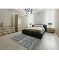 thumbnail image 4 of Ahgly Company Indoor Rectangle Patterned Charcoal Black Novelty Area Rugs, 7' x 10', 4 of 6