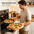 thumbnail image 4 of ACDANC 2026 New Pizza Stone Circular Non Stick Pizza Pan Black Carbon Steel Baking Stone for Home Baking Pizza Bread Pastry 11 In, 4 of 5