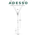 thumbnail image 4 of Adesso Milano Jewelry Sterling Silver Dainty Rosary Lariat Necklace for Women, Womens Necklaces, 4 of 8
