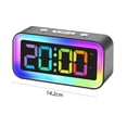 thumbnail image 3 of Reloj despertador con luz nocturna digital LED, reloj electrónico luminoso de escritorio (gris) Wdftyju Para estrenar, 3 of 3