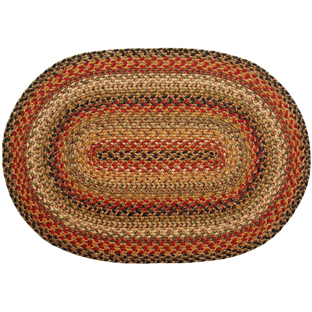 Homespice Decor 27" x 45" Oval Kingston Jute Braided Rug