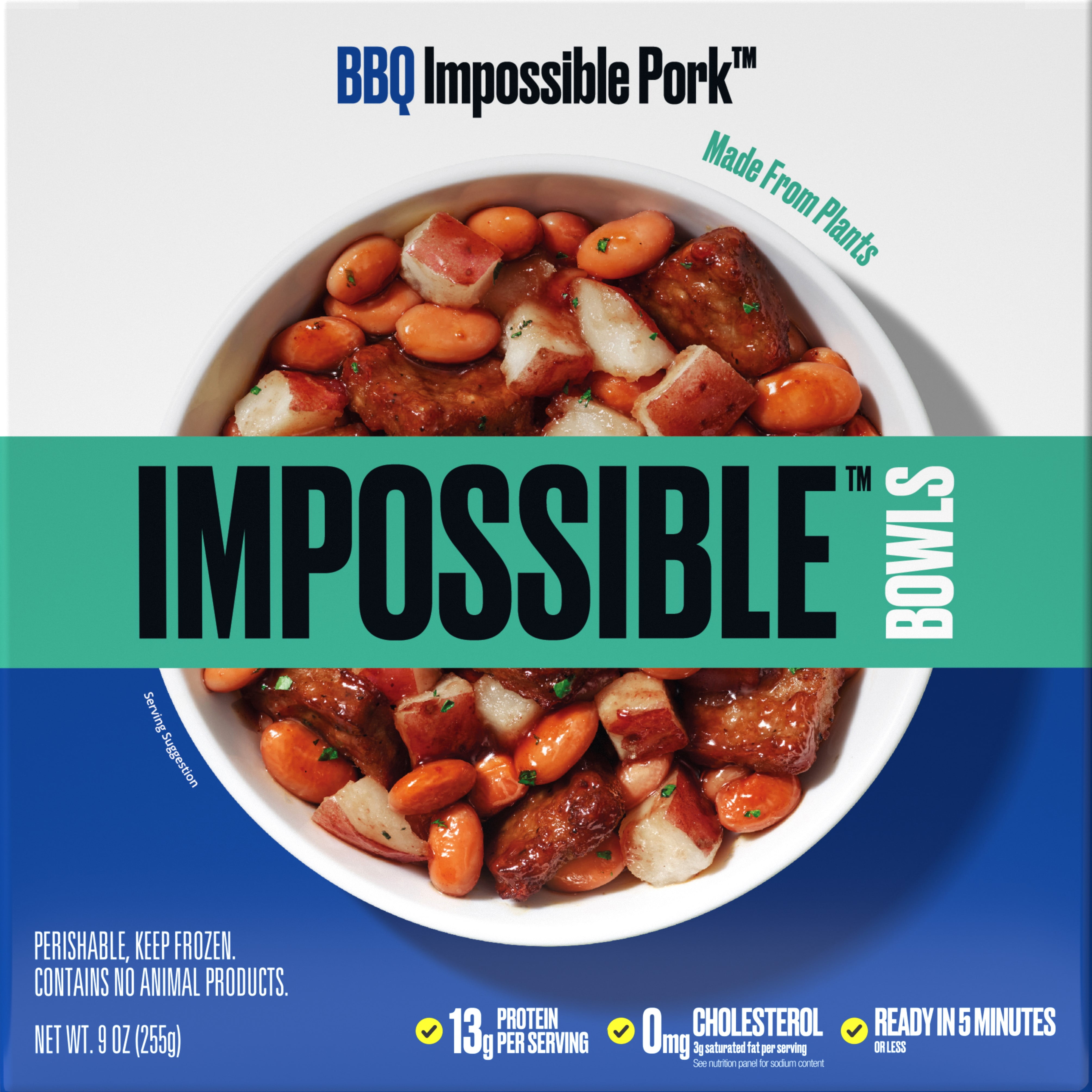 Impossible Bowls, BBQ Impossible Pork & Beans, 9oz