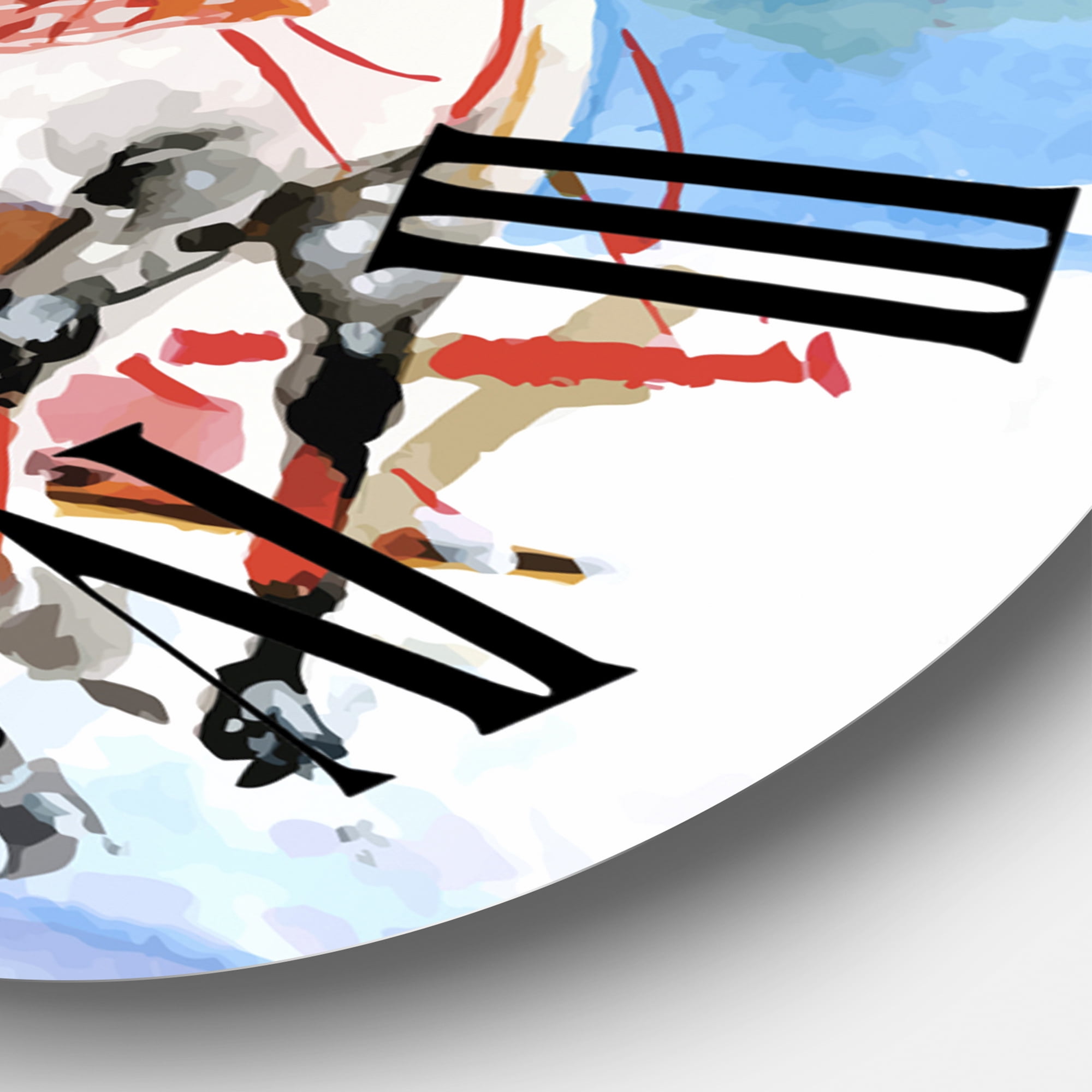 Designart 1 in Farmhouse Wall Clock