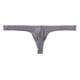 thumbnail image 1 of Men's Pouch Briefs Underpants Solid Underwear Black Low Waist Grey, 1 of 3