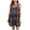 Black, variant on IROINNID Women's Sleeveless Surplice Dress Round Neckline Summer Spaghetti s Vintage Dress Pleated Flowy Swing Tunic Mini Dress Regular Print Dress