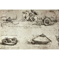 thumbnail image 2 of Da Vinci, Leonardo 24x18 White Modern Wood Framed Museum Art Print Titled - Military Inventions Sketches, 2 of 4