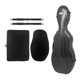 thumbnail image 1 of Estuche de viaje para violín 4/4, bolsa de transporte, estuche rígido profesional para violín, con correas para accesorios de instrumentos musicales negro Hugo Estuche de violin, 1 of 10