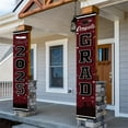thumbnail image 2 of 2025 Graduation Banners, Maroon and Black-Durable Polyester Door and Porch Decorations with "Congratulations to Graduates" Message, Perfect for College and High School Celebrations, graduation Decor, 2 of 5