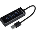 thumbnail image 1 of AYECEHI Hub USB 3.0 Divisor de puerto USB Concentrador de datos USB de alta velocidad de 4 puertos con indicador LED para computadora portátil, computadora, disco duro móvil, teclado, mouse y más - Ne, 1 of 5