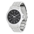thumbnail image 2 of Reloj Cronógrafo Para Hombre, Cuarzo, Resistente Al Agua, Correa De Acero Inoxidable, Plata/negro - Titan Workwear, 2 of 3