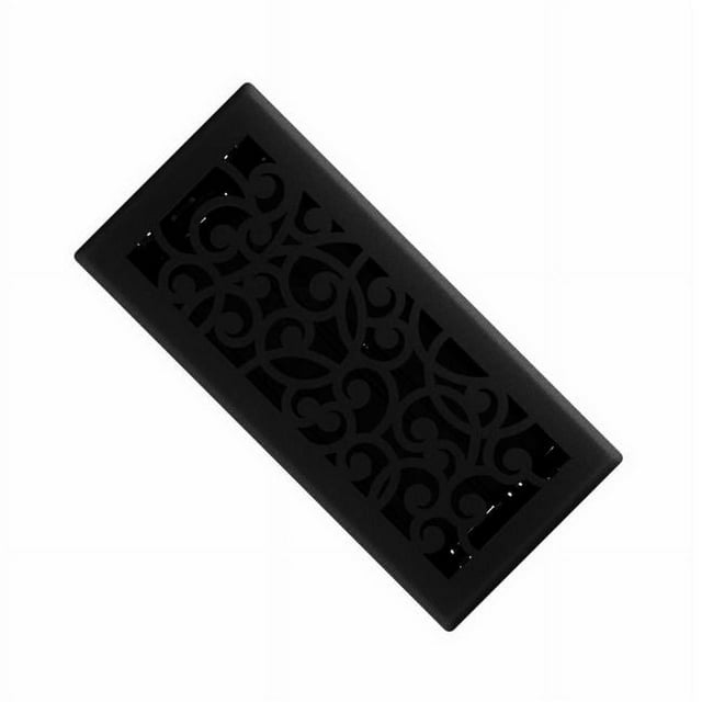 Imperial Manufacturing 4962296 Floor Register, Black Iron - 4 x 10 in.