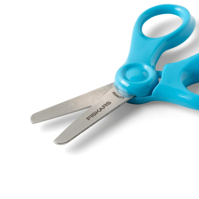Fiskars 5 Inch Kids Scissors With Eraser Sheath~ Pointed Tip~ Blue~ NEW!